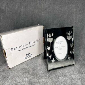 Princess House Heritage Romance Crystal Mirror Photo Frame Small Picture Frame